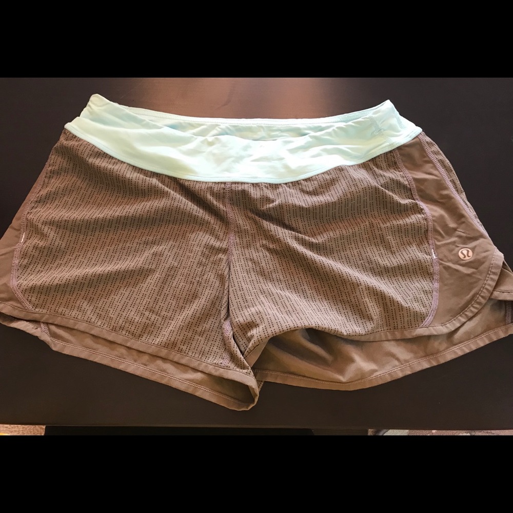 Lululemon shorts olive green and mint